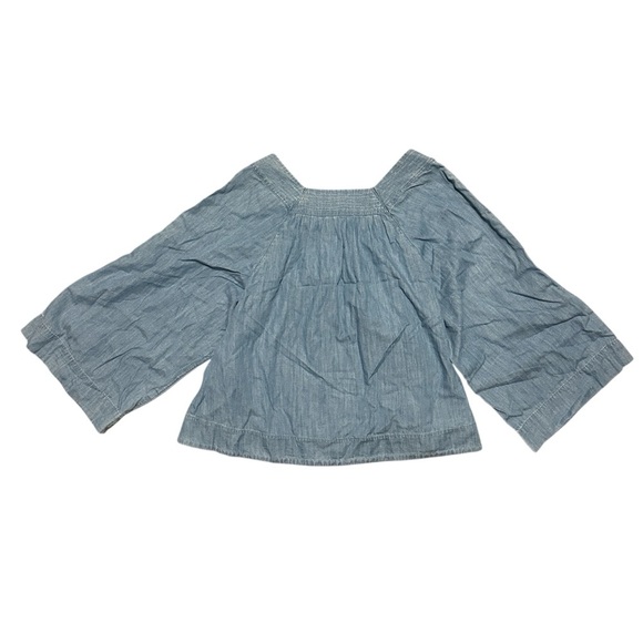 Madewell Square Neck Denim Top Size Small - Picture 4 of 11